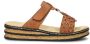 Rieker Heren Cognac Synthetische Slipper Bruin Heren - Thumbnail 3