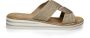 Rieker -Dames goud slippers & muiltjes - Thumbnail 3