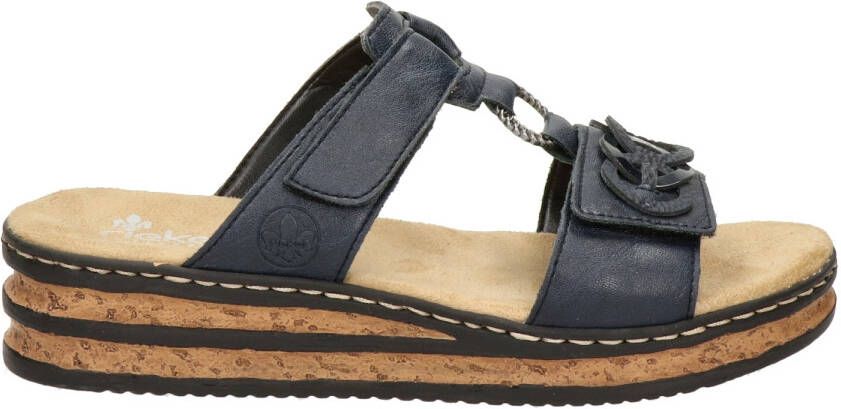 Rieker slippers donkerblauw