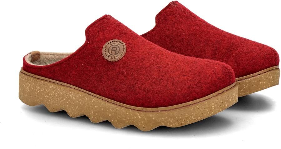 Rohde Dames Softvilt Pantoffels Wijdte G Wine Red - Foto 6