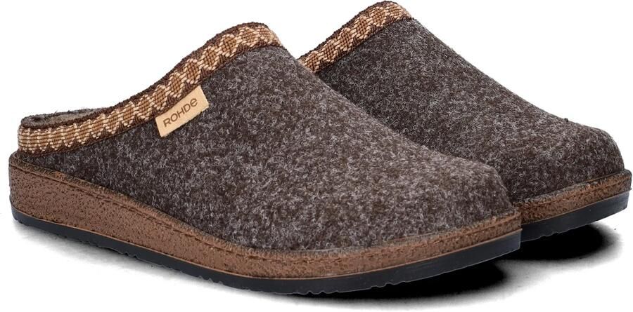 Rohde NOVARA CLOG Dames Muiltjes van Vilt 6425 Bruin - Foto 13