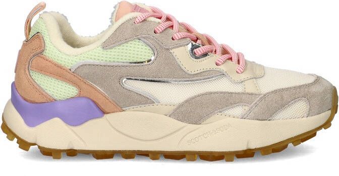 Scotch & Soda Mount W chunky suède sneakers lichtgrijs multi - Foto 7