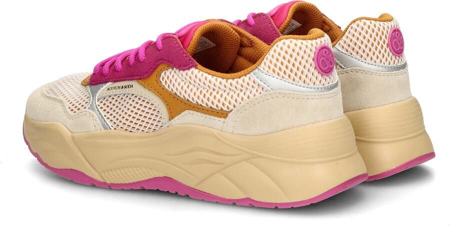 Scotch & Soda Scotch&Soda dames sneaker Celest 26 mesh beige rose - Foto 3