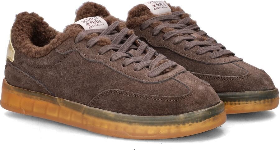 Scotch & Soda Scotch& Soda Dames Sneaker Nixie Dark Brown BRUIN - Foto 2