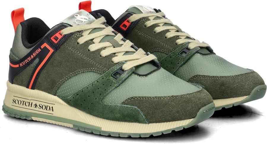Scotch & Soda SCOTCH&SODA HEREN SNEAKERS VIVEX LEDER EN SU7DE GROEN - Foto 5