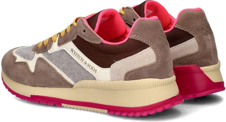 Scotch & Soda Scotch&Soda dames sneaker Vivi suède en vilt taupe - Foto 10