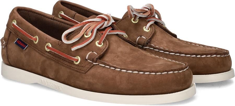 SEBAGO Veterschoenen Heren Docksides Maat: 41 5 Materiaal: Nubuck Kleur: Bruin - Foto 8