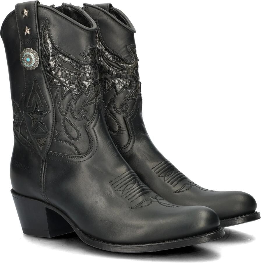 Sendra Debora Insa dames cowboylaars Zwart - Foto 2