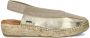 Shabbies Metallic Espadrille Slingback Sandal Yellow Dames - Thumbnail 2