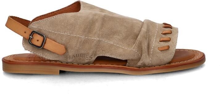 Shabbies Amsterdam Shabbies Dames Platte sandalen Angel Sleeve Beige Suède - Foto 6
