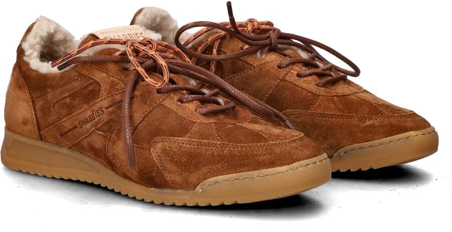 Shabbies Amsterdam APRIL MINA Sneaker Suede Wool Warm Brown - Foto 4
