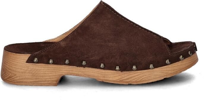 SHABBIES Muiltjes Dames Carry Mila Maat: 40 Materiaal: Suède Kleur: Bruin - Foto 7