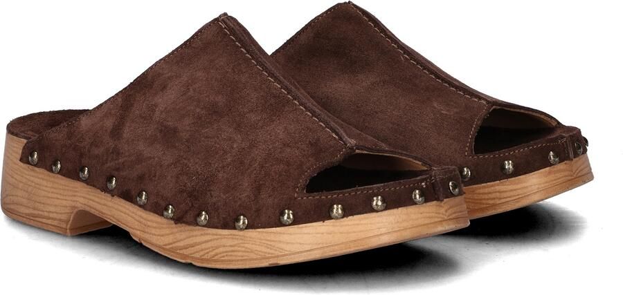 SHABBIES Muiltjes Dames Carry Mila Maat: 40 Materiaal: Suède Kleur: Bruin - Foto 9