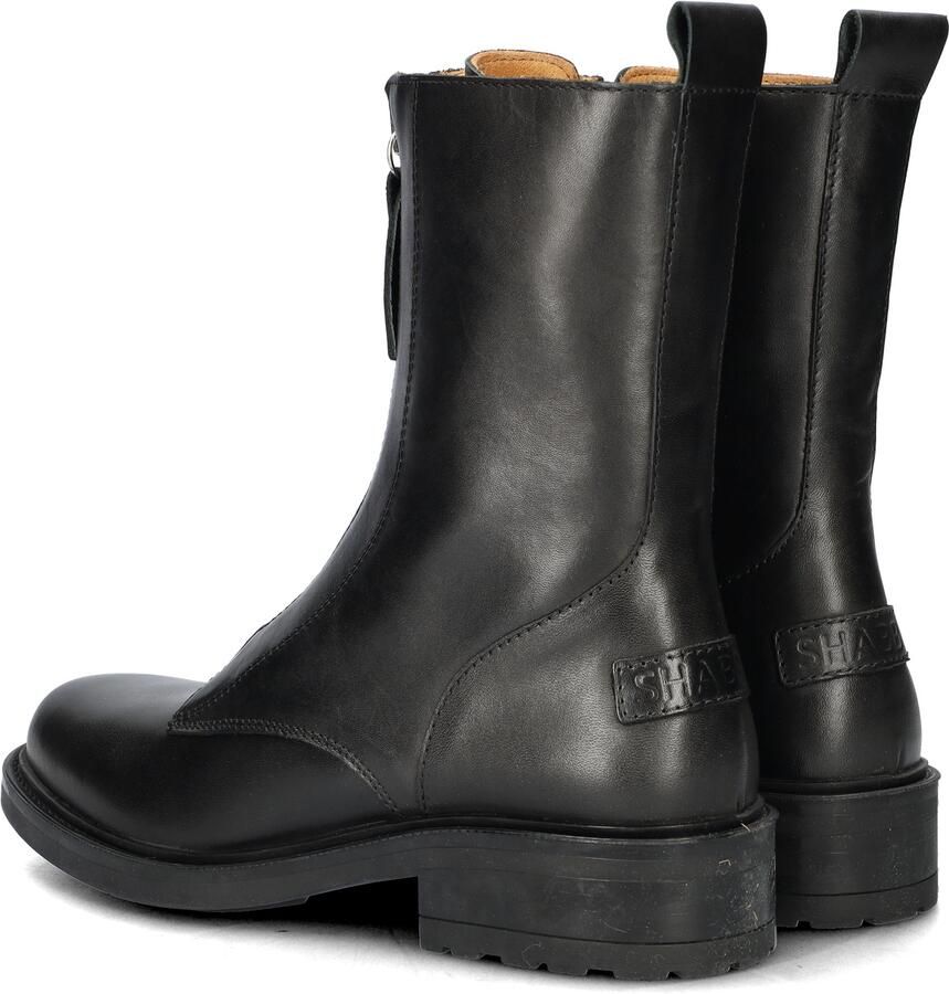 SHABBIES Enkelboots Dames Dean Zipa Maat: 39 Materiaal: Leer Kleur: Zwart - Foto 4
