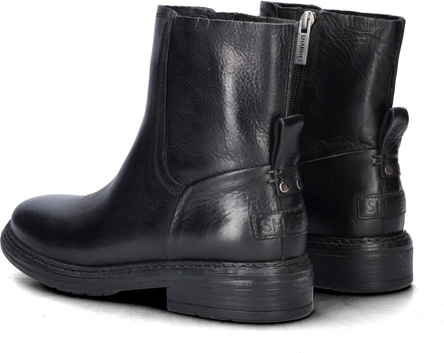 Shabbies Amsterdam Duck Ankle leren enkellaarzen zwart - Foto 7