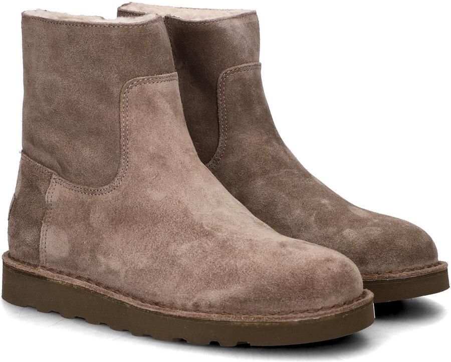 Shabbies Amsterdam Enkellaarzen Palissa Mia Zip Taupe Dames Laarzen