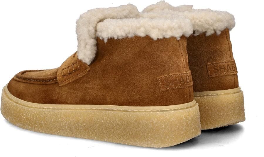 SHABBIES Lage Sneakers Dames Senna Anna Suède Camel - Foto 7