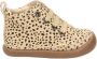 Shoesme Baby | Veterschoenen | Meisjes | Beige Black Dots | Leer - Thumbnail 1