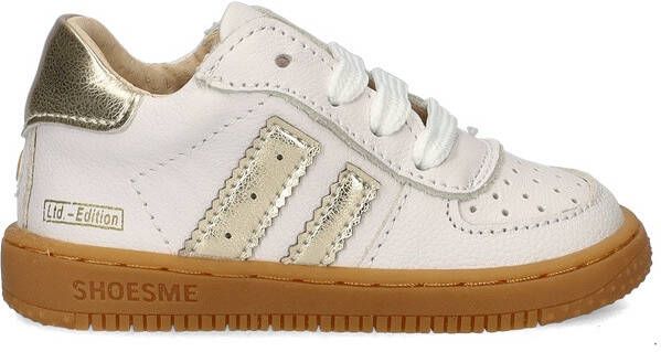 Shoesme Wit-Gouden Sneakertje Sneakers Kinderen White Gold Leer - Foto 5