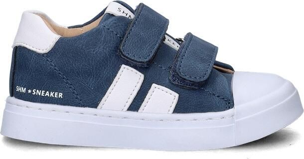 Shoesme Donkerblauwe Sneaker Met Witte Stripings Sneakers Kinderen Jongens Dark Blue Microfiber nubuck - Foto 3