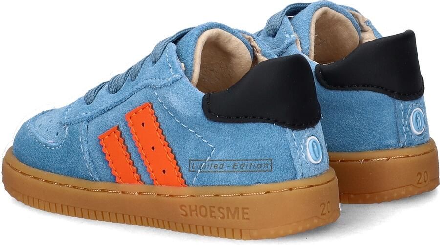 Shoesme Blauw Sneakertje Sneakers Kinderen Jongens BLUE ORANGE Suède - Foto 8