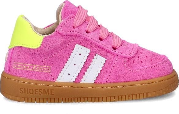 Shoesme Roze Sneakertje Sneakers Kinderen Meisjes Fuchsia Suède - Foto 2