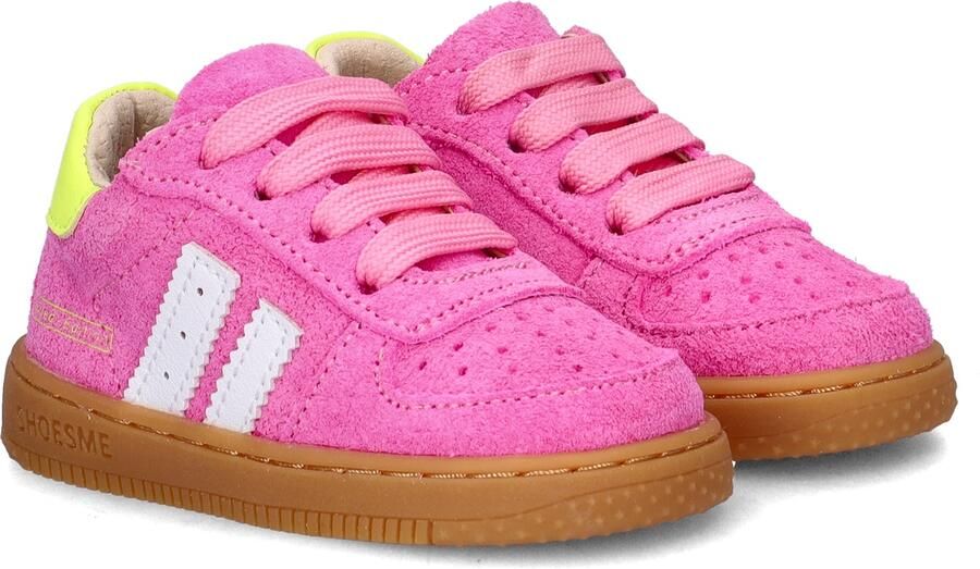 Shoesme Roze Sneakertje Sneakers Kinderen Meisjes Fuchsia Suède - Foto 4