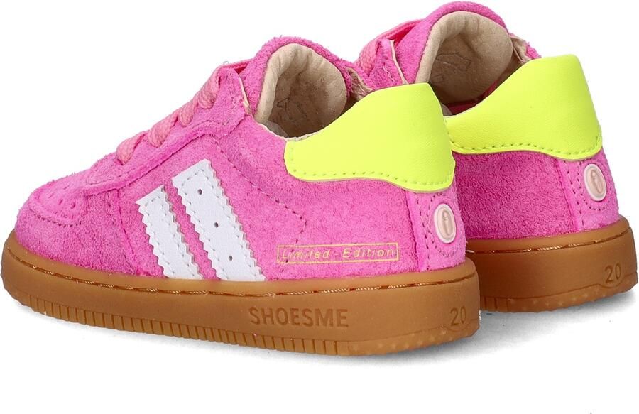 Shoesme Roze Sneakertje Sneakers Kinderen Meisjes Fuchsia Suède - Foto 3