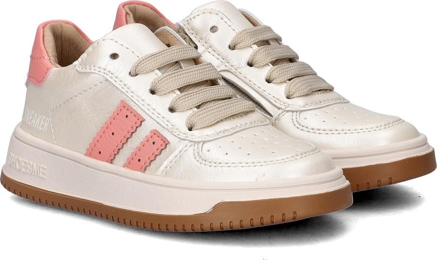 Shoesme Metallic Gouden Sneaker Sneakers Kinderen Meisjes Gold Pink Microfiber leer - Foto 3