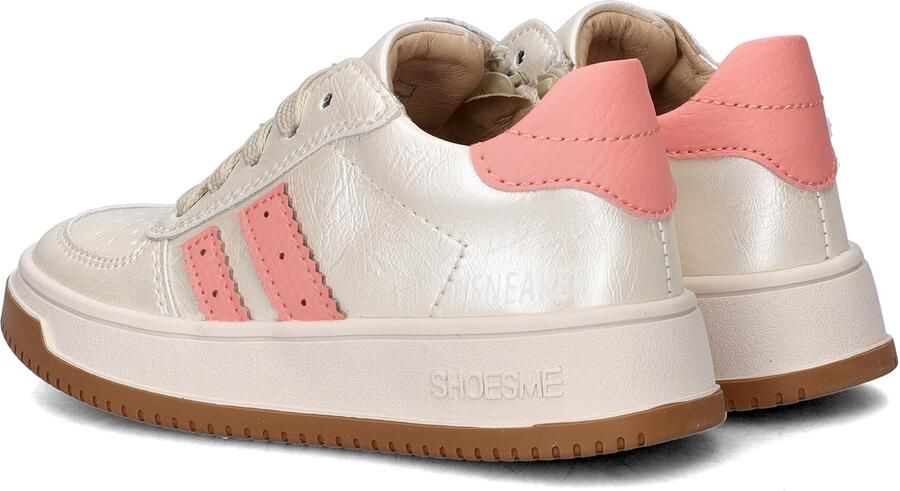 Shoesme Metallic Gouden Sneaker Sneakers Kinderen Meisjes Gold Pink Microfiber leer - Foto 4