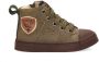 Shoesme Sh23w036 Hoge sneakers Leren Sneaker Jongens Kids Groen - Thumbnail 4