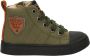 Shoesme SH22W036-B leren sneakers olijfgroen - Thumbnail 1