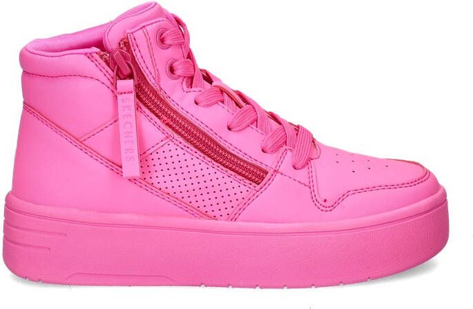 Skechers Court High sneakers roze Meisjes Imitatieleer Effen 36 - Foto 4