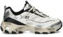 Skechers D'Lites-Vintage Vision Dames Sneakers Wit Zwart - Thumbnail 2