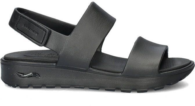 Skechers Sleehaksandaaltjes ARCH FIT FOOTSTEPS-DAY DREAM zomerschoen sandaal sleehak met praktische klittenbandsluiting