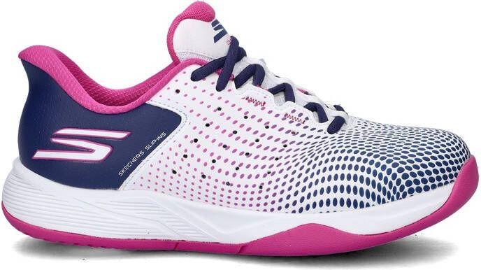 Skechers Hands Free Slip-In Arch Fit Vipert Court dames sneaker Wit multi