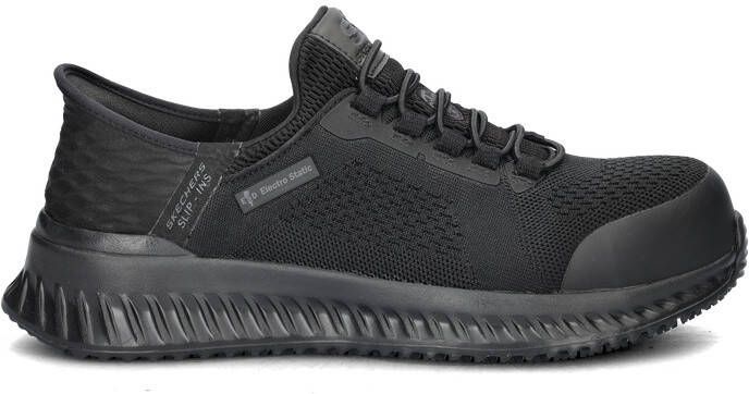 Skechers Work Hands Free Slip-In Tilido heren sneaker Zwart