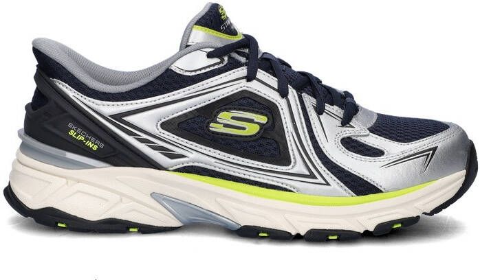 Skechers Hands Free Slip-Ins Stamina Sport heren sneaker Zilver