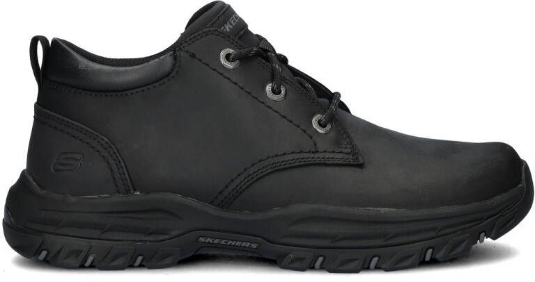 Skechers Knowlson Relaxed Fit gewaxt nubuck wandelschoenen zwart