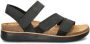 Skechers Lifted Comfort 163252-BLK Vrouwen Zwart Sandalen - Thumbnail 2