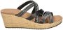 Skechers Beverlee Tiger Posse sandalen met sleehak zwart Dames - Thumbnail 2