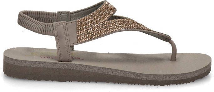 Skechers Meditation Vibrant Glow dames sandaal Taupe