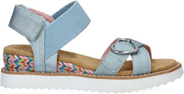 Skechers Miss Desert Kiss sandalen blauw Meisjes Textiel Effen 35 - Foto 5