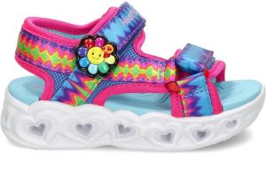 Skechers S-Lights Miss Vibrant sandalen met lichtgevende zool roze multi
