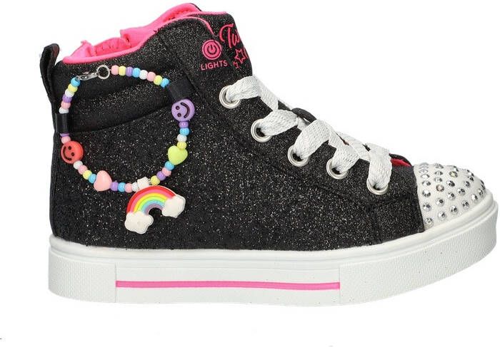 Skechers S-Lights Twinkle Charms Bestie sneakers met lichtjes zwart Meisjes Imitatieleer 33 - Foto 5