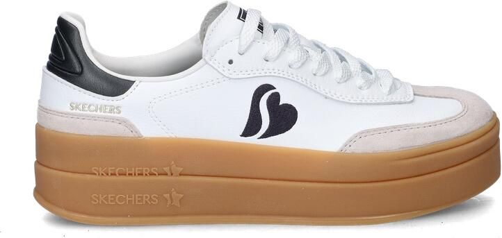 Skechers Academy Hi dames sneaker Wit zwart - Foto 2