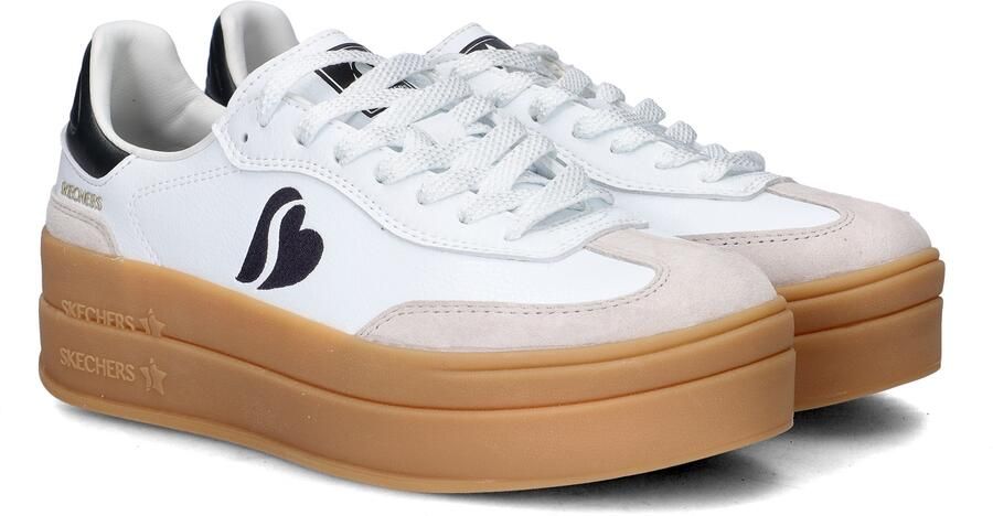 Skechers Academy Hi dames sneaker Wit zwart - Foto 4