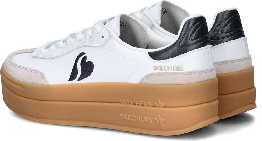 Skechers Academy Hi dames sneaker Wit zwart - Foto 3