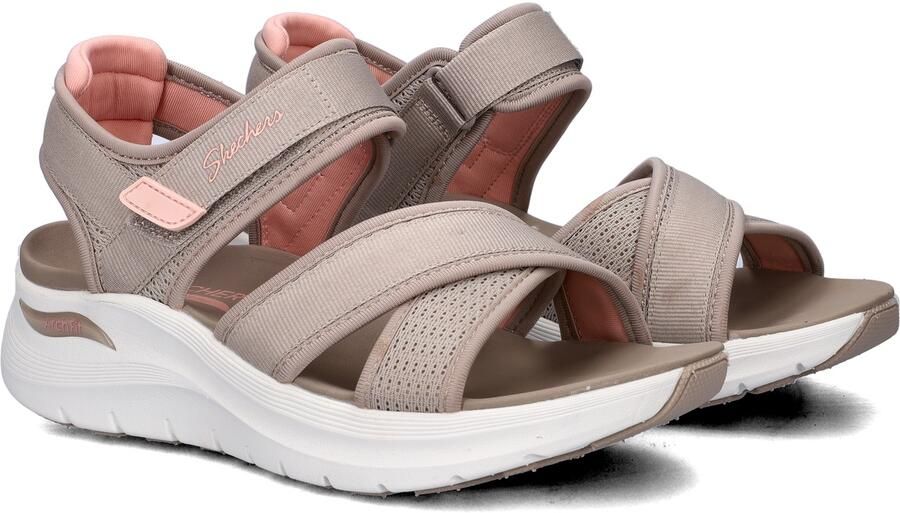 Skechers Arch Fit 2.0 Feelin' Bright dames sandaal Taupe - Foto 2