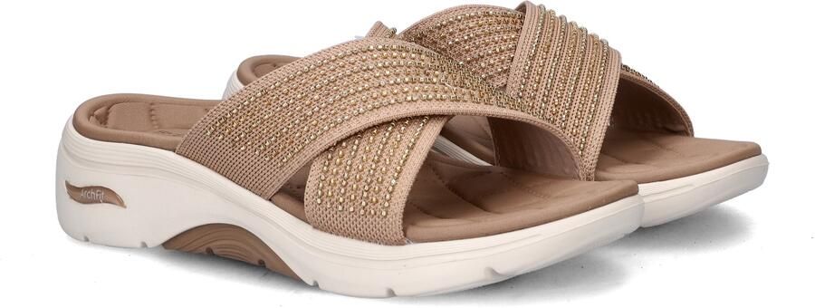Skechers Arch Fit 2.0 Go Walk dames slipper Donker Taupe - Foto 4